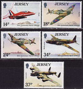 Джерси, 1990, Самолеты, 5 марок